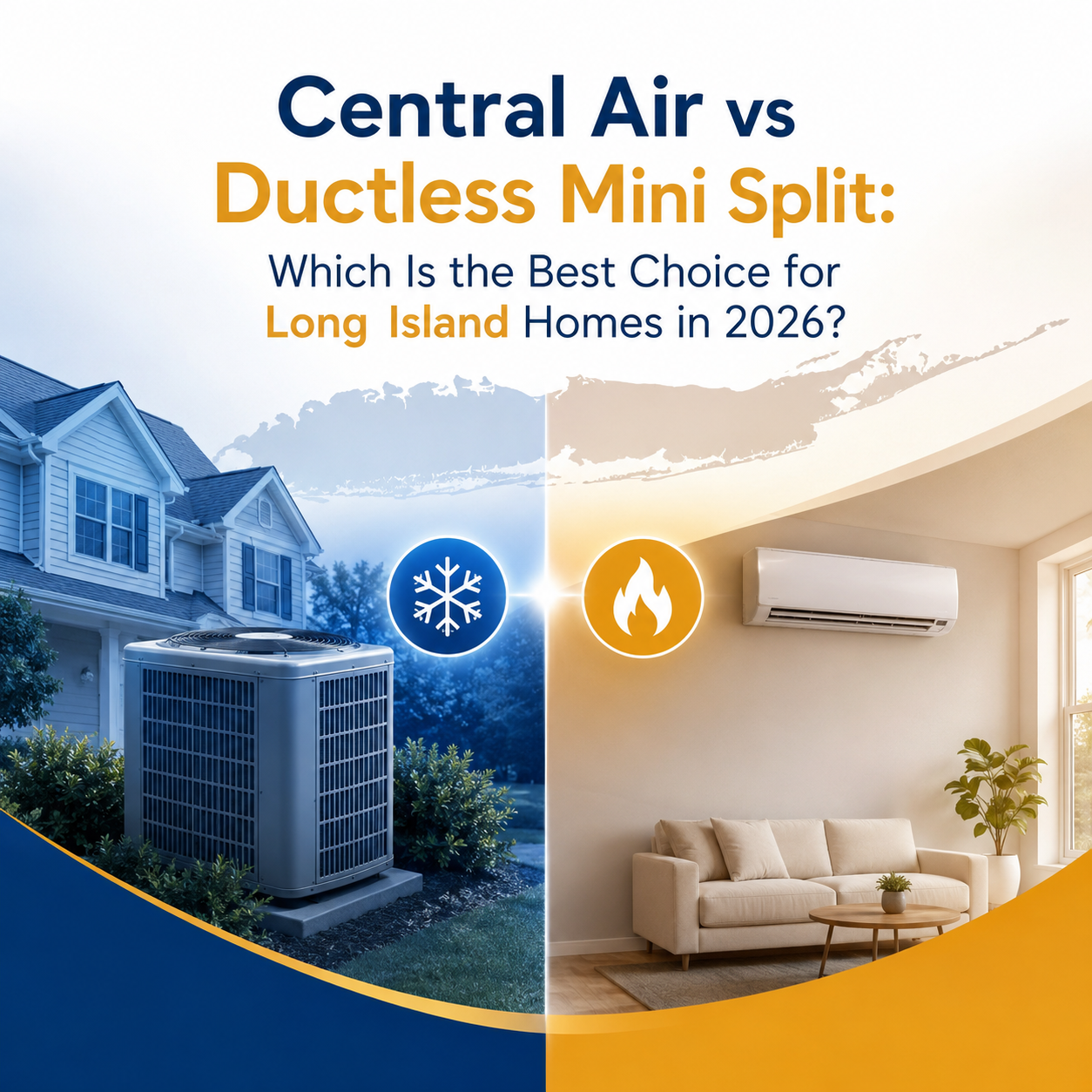 Central Air vs Ductless Mini Split: Which Is the Best Choice for Long Island Homes in 2026?