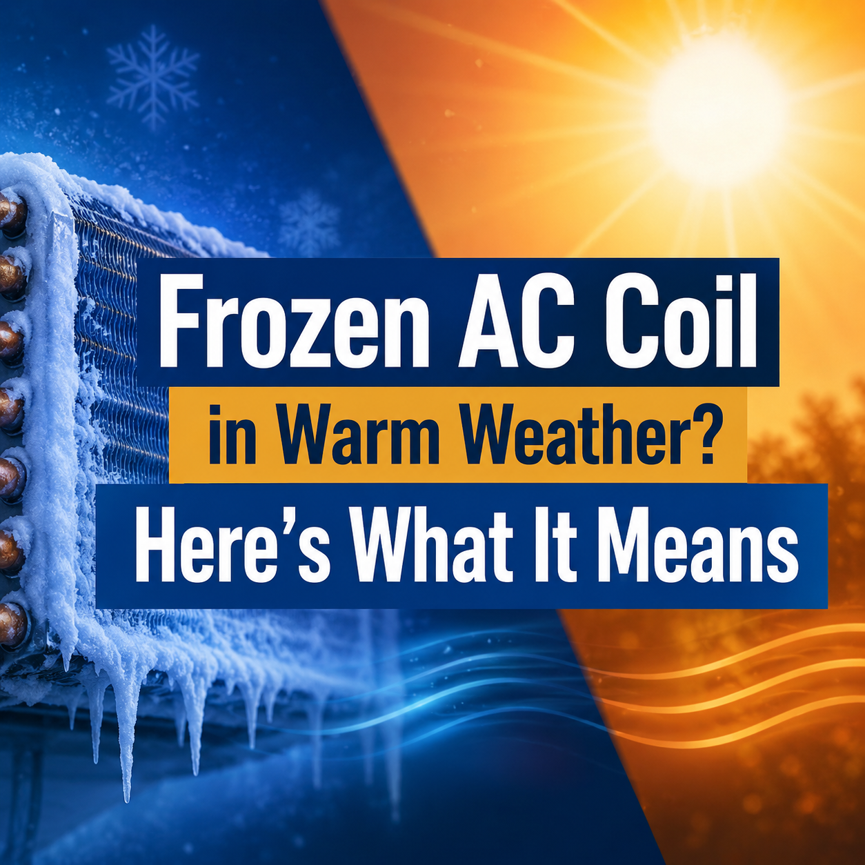Frozen AC Coil in Warm Weather? Here's What It Means