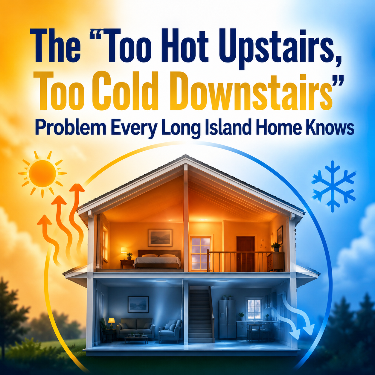 The "Too Hot Upstairs, Too Cold Downstairs" Problem Every Long Island Home Knows